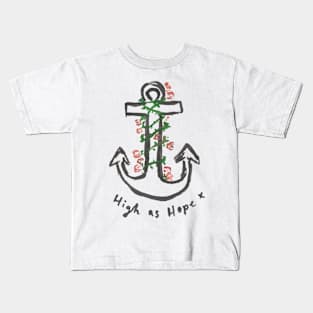 Florence Welch High As Hope Anchor Art Doodle Kids T-Shirt